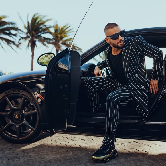 BALMAIN X MALUMA B BOLD RUNNER SNEAKERS SHOES RARE NEW SIZE 10 VM4VH265TKME - Picture 7 of 9